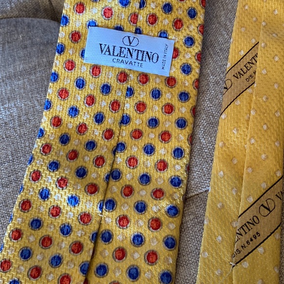 Valentino Silk Neck Tie - Picture 2 of 5